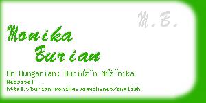 monika burian business card